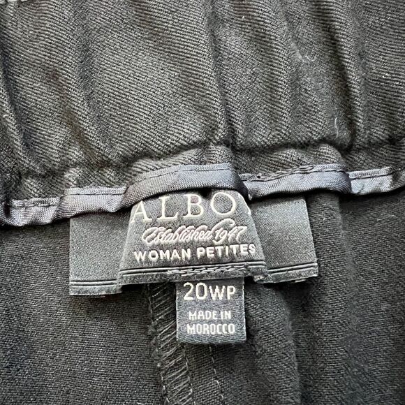 Talbots Woman Petites Heritage Dress Pants Size 20WP Black Career - Picture 2 of 10